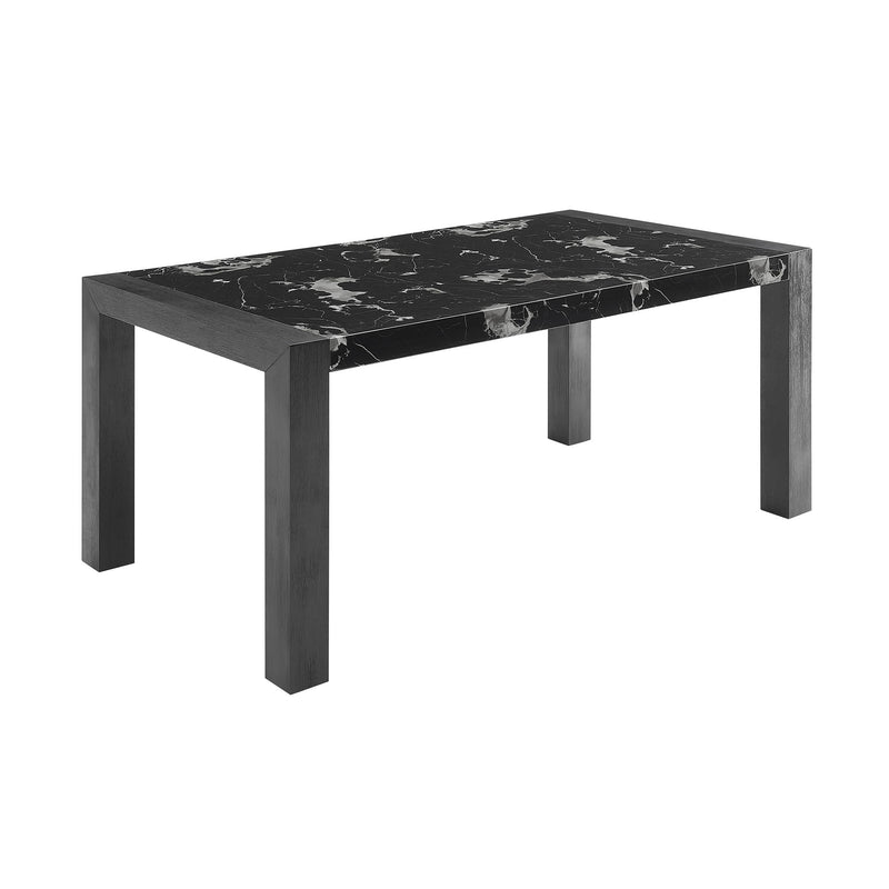 Dining Table And 4 Padded Chairs - Black - R&R Furniture Gallery (Fountain Valley, CA)