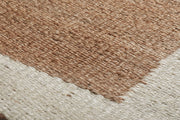 Classic Home Serene Frame Area Rug with intricate patterns, soft neutral colors, perfect for modern living room decor.