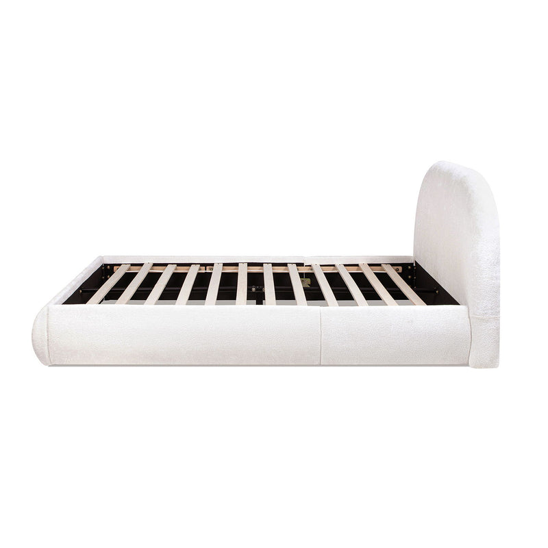 Archie Puffy Grounded - Upholstered Platform Bed - R&R Furniture Gallery (Fountain Valley, CA)