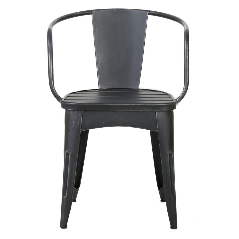 Noble House Yearn 3-piece outdoor bistro set with table and two chairs, ideal for patio or garden dining and relaxation.