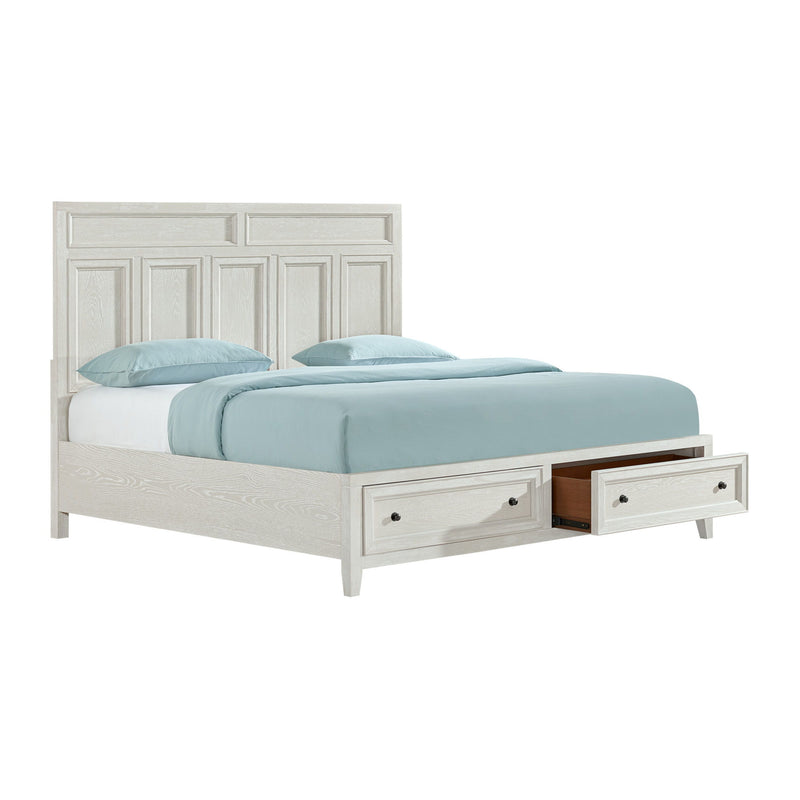 Storage Bed With Panel Headboard And Spacious Footboard Drawers - R&R Furniture Gallery (Fountain Valley, CA)