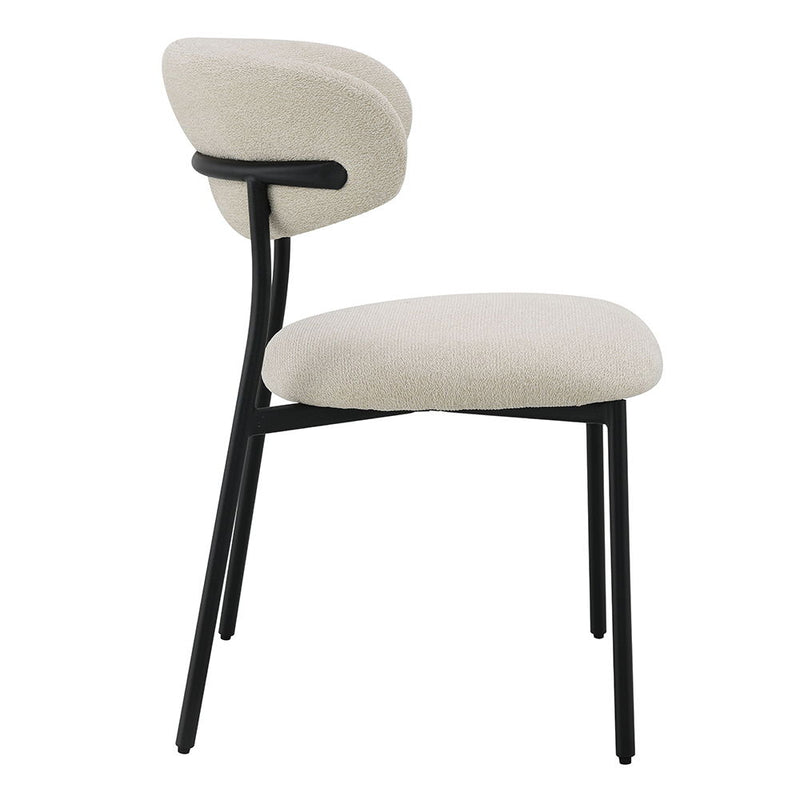 Jirina - Side Chair (Set of 2) - Beige Chenille - R&R Furniture Gallery (Fountain Valley, CA)