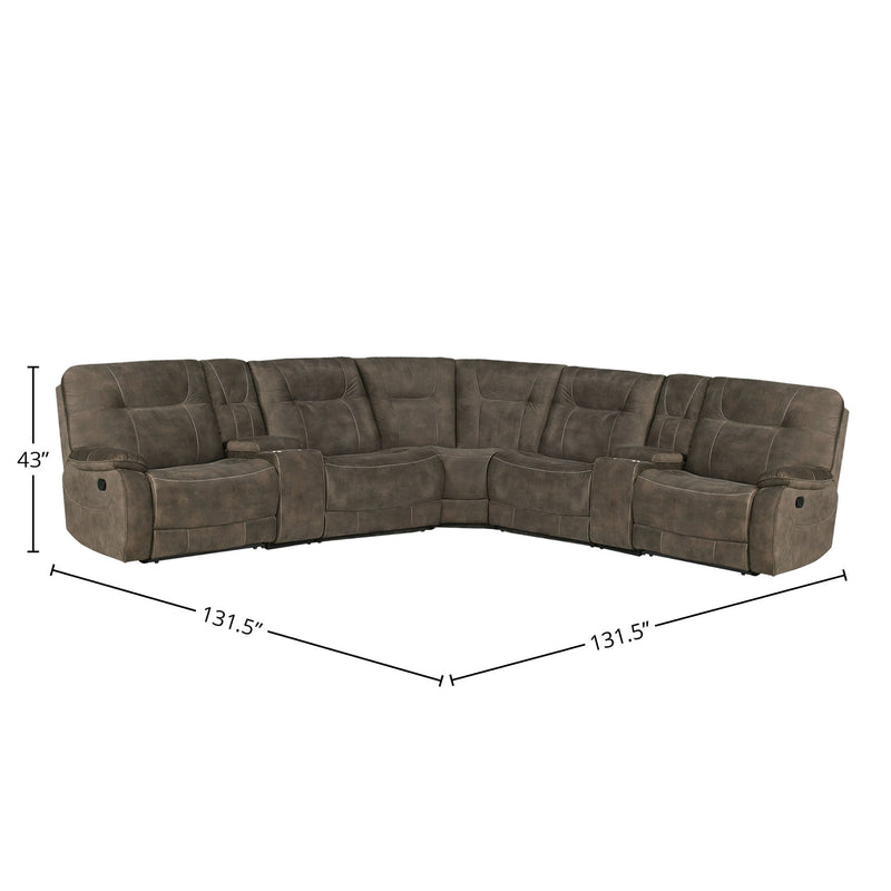 Cooper - Modular Manual Reclining Sectional - R&R Furniture Gallery (Fountain Valley, CA)