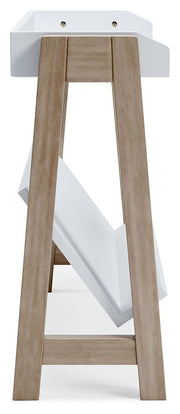Blariden - Small Bookcase - White / Tan - R&R Furniture Gallery (Fountain Valley, CA)