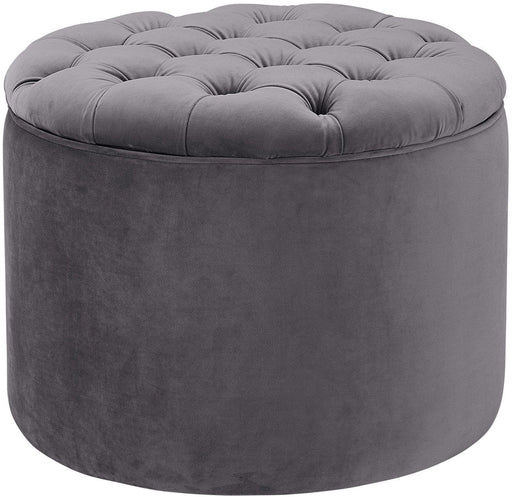Queen - Velvet Storage Ottoman - R&R Furniture Gallery (Fountain Valley, CA)