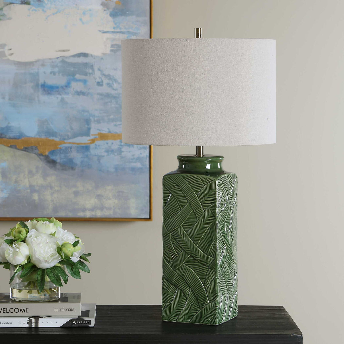 Table Lamp - Glossy Green