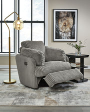Tie-breaker - Swivel Glider Recliner - R&R Furniture Gallery (Fountain Valley, CA)