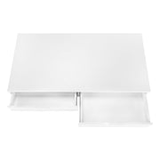 Computer Desk For Home Office, Storage Drawers, Marble Look Contemporary & Modern - R&R Furniture Gallery (Fountain Valley, CA)