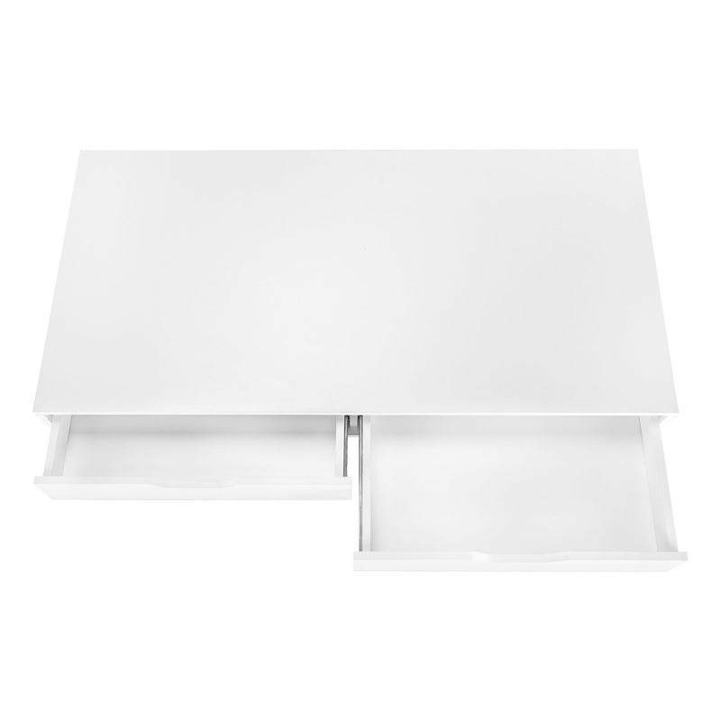 Computer Desk For Home Office, Storage Drawers, Marble Look Contemporary & Modern - R&R Furniture Gallery (Fountain Valley, CA)