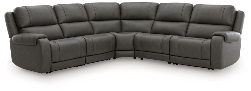 5Z - Pittson - Power Reclining Sectional - R&R Furniture Gallery (Fountain Valley, CA)