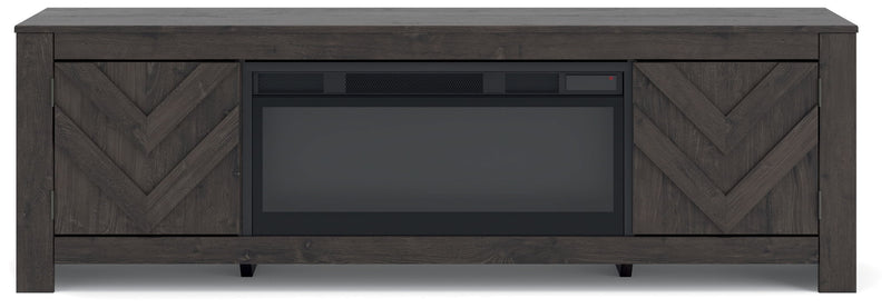 Cayboni - LG TV Stand With Fireplace Option - R&R Furniture Gallery (Fountain Valley, CA)
