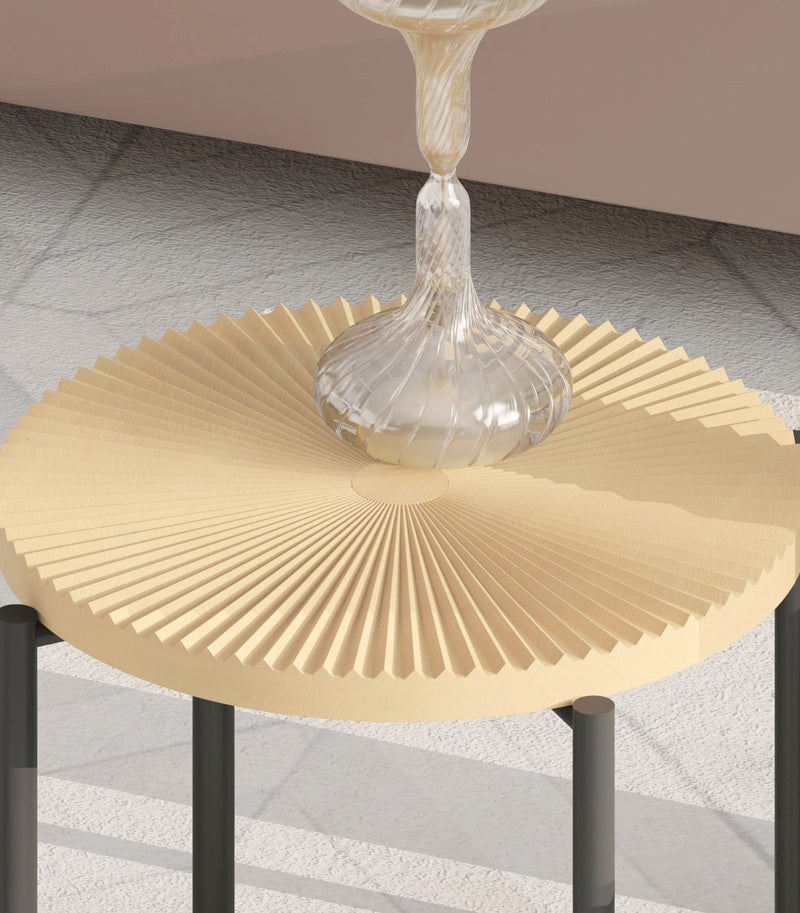 Radial - Pattern Coffee And End Table Set Waterproof Cover, Distressed Cylindrical Design (Set of 2) - R&R Furniture Gallery (Fountain Valley, CA)