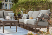 Visola - Sofa with Cushion - Gray - R&R Furniture Gallery (Fountain Valley, CA)