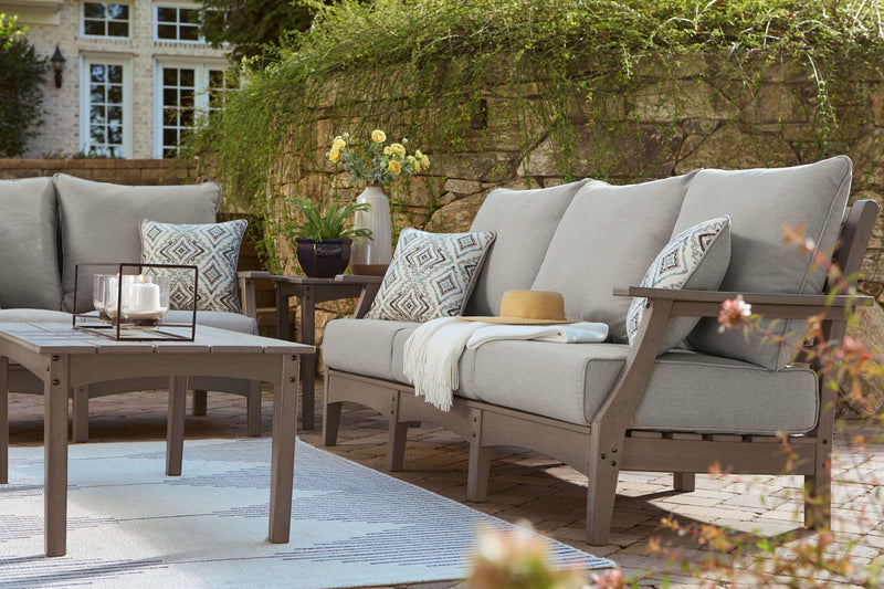 Visola - Sofa with Cushion - Gray - R&R Furniture Gallery (Fountain Valley, CA)