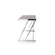 Finis - Writing Desk With USB - Weathered Oak & Chrome - R&R Furniture Gallery (Fountain Valley, CA)