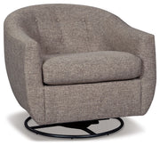 Upshur - Swivel Glider Accent Chair - Taupe - R&R Furniture Gallery (Fountain Valley, CA)