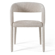 Faerron - Modern Ivory Beige Fabric Dining Chair