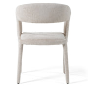 Faerron - Modern Ivory Beige Fabric Dining Chair — view 3