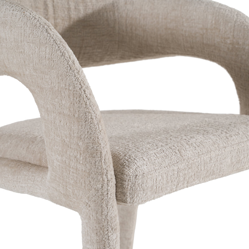 Faerron - Modern Ivory Beige Counter Chair — view 4