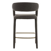 Faerron - Modern Grey Fabric Counter Chair