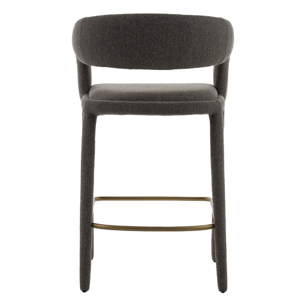 Faerron - Modern Grey Fabric Counter Chair