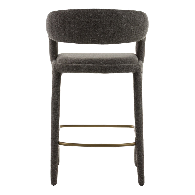 Faerron - Modern Grey Fabric Counter Chair