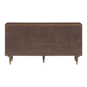 TOV Furniture Sierra 6 Drawer Dresser with sleek wood finish and modern design, featuring six spacious drawers for ample storage.