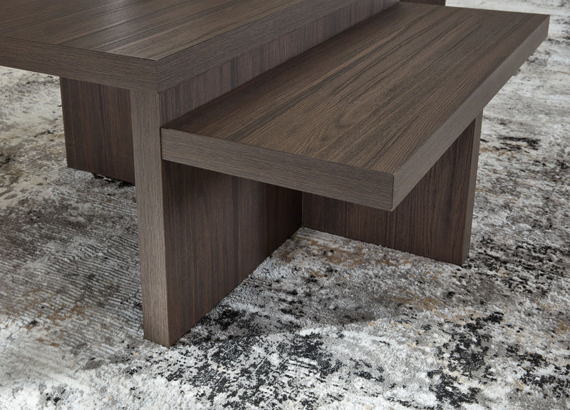Zendex - Occasional Table Set (Set of 2) - Brown - R&R Furniture Gallery (Fountain Valley, CA)