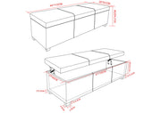 Avalon - Lift Top Rectangular Storage Ottoman - Tanners Brown - R&R Furniture Gallery (Fountain Valley, CA)