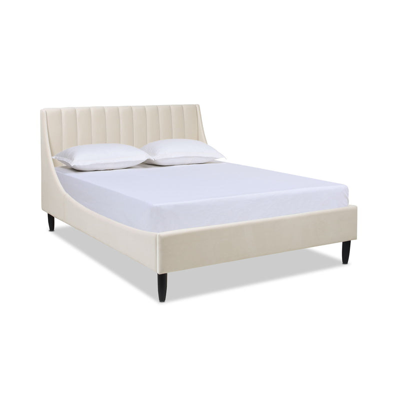 Aspen - Vertical Tufted Modern Headboard Platform Bed Set - R&R Furniture Gallery (Fountain Valley, CA)