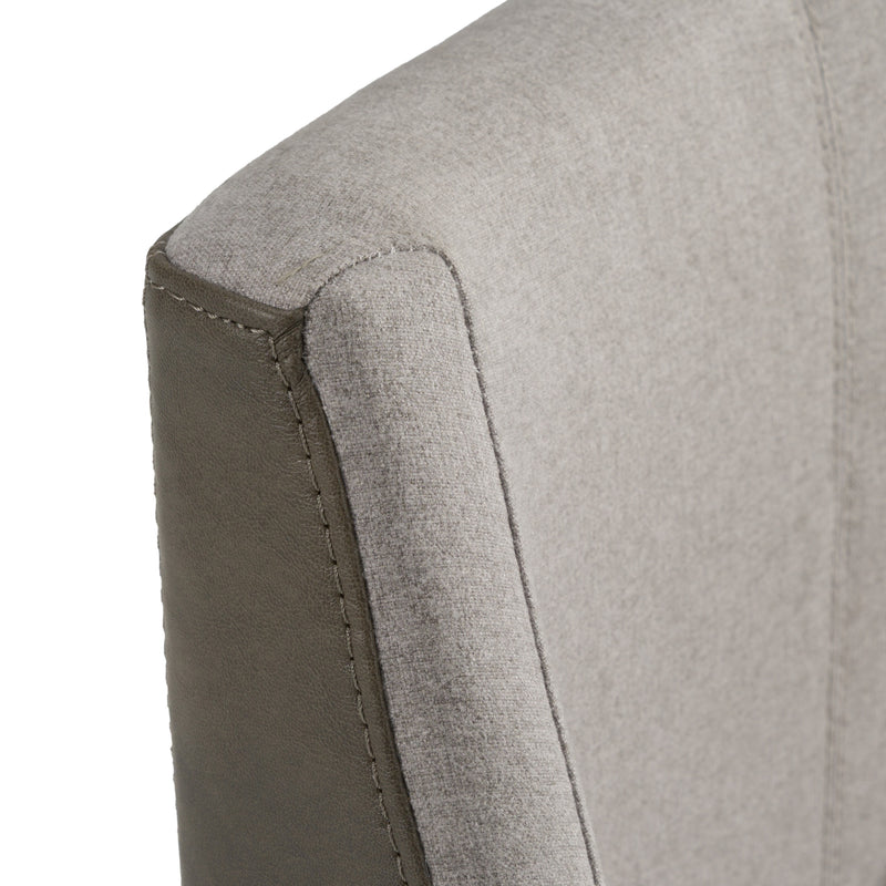 Fairview - Contemporary Grey + Brass Counter Stool — view 5