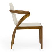 Falcon Mid-Century Walnut and Cream Dining Chair — view 3