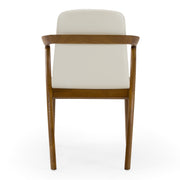 Falcon Mid-Century Walnut and Cream Dining Chair — view 5