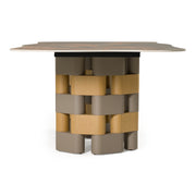Falzone - Modern Ceramic + Wood Dining Table — view 5