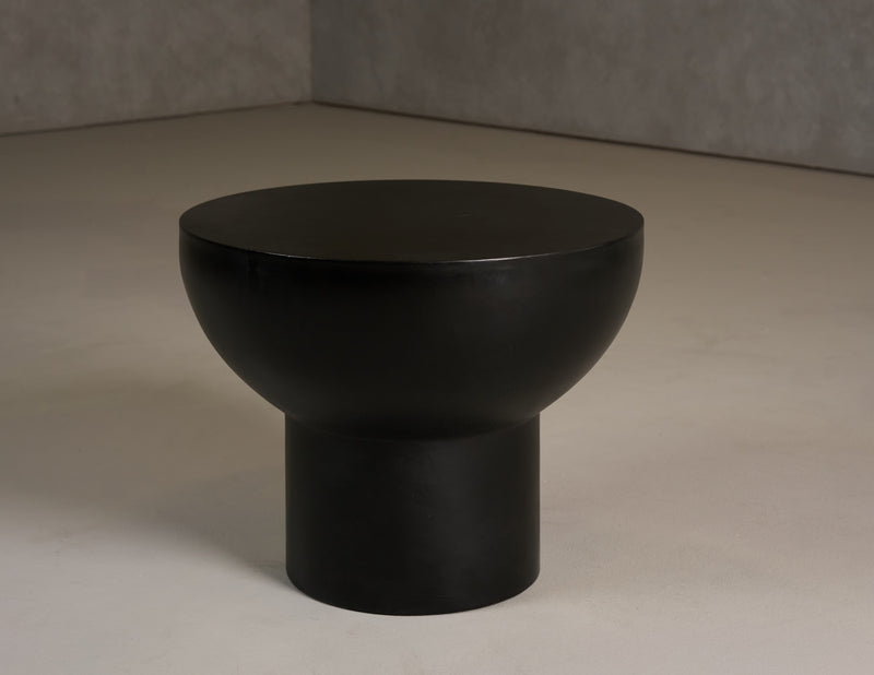 Fate - Modern Black Concrete End Table — view 2