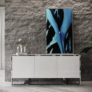 Fauna - Modern White High Gloss & Stainless Steel Buffet — view 4