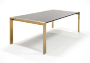 Fauna - Modern Wenge and Brass Dining Table — view 2