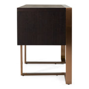 Modern Fauna Wenge and Rosegold Desk — view 3