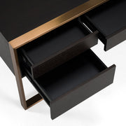 Modern Fauna Wenge and Rosegold Desk — view 5