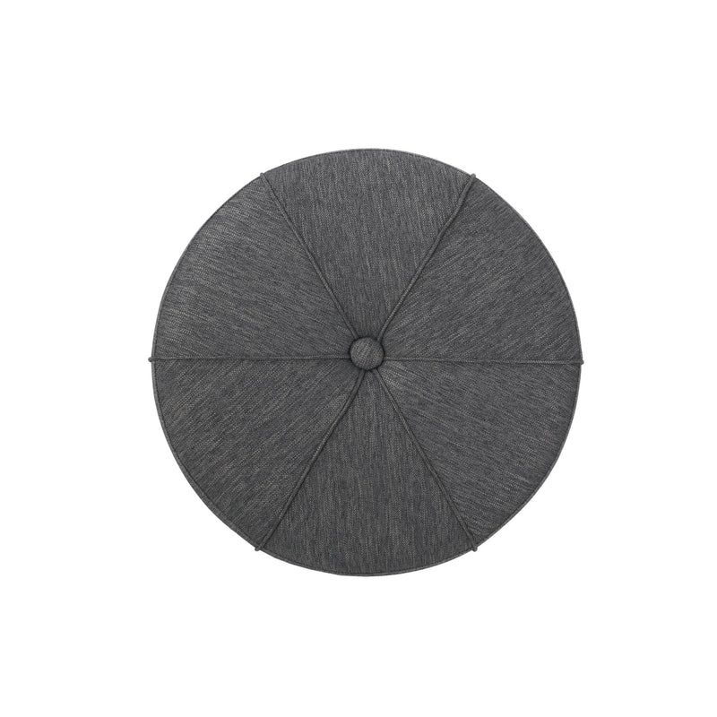 Contemporary Ottoman With Tonal Piping And Button Tuft Design - R&R Furniture Gallery (Fountain Valley, CA)
