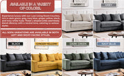 Luxe - Oversized 2 Piece Sectional Couches For Living Room, L Shaped Sofa With Chaise - R&R Furniture Gallery (Fountain Valley, CA)