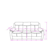 Blanche - Reclining Sofa With LED Lights - R&R Furniture Gallery (Fountain Valley, CA)