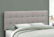 Queen Size, Bed Headboard Only, Upholstered, Durable Construction - Gray - R&R Furniture Gallery (Fountain Valley, CA)