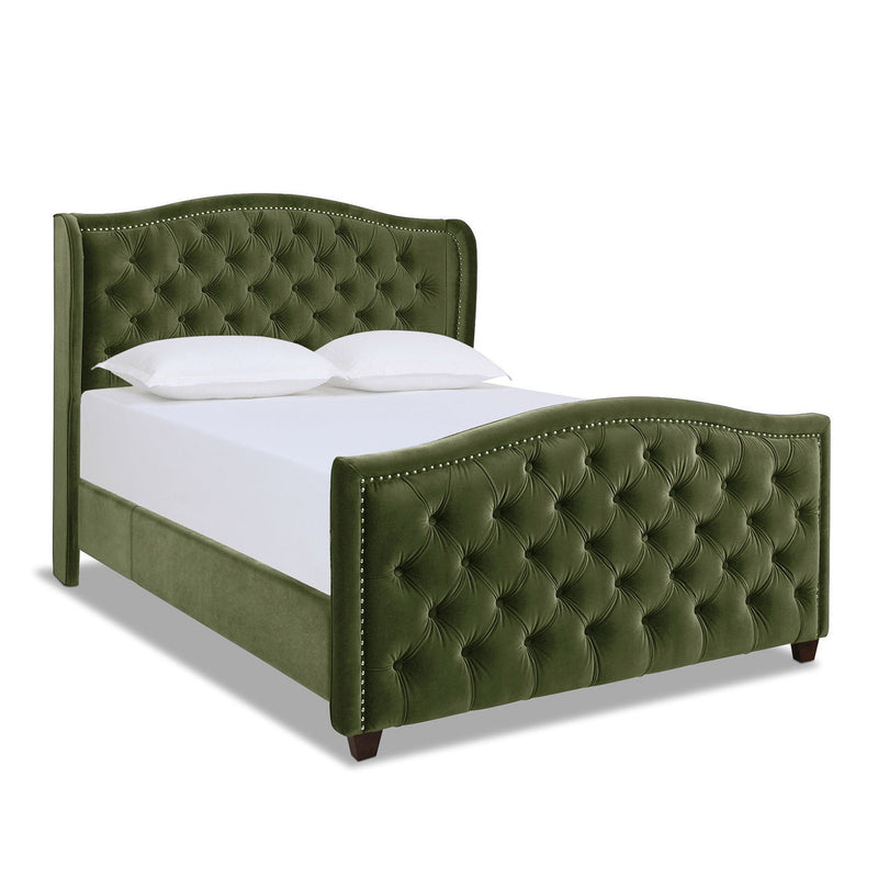 Marcella - Upholstered Shelter Headboard Bed Set - R&R Furniture Gallery (Fountain Valley, CA)