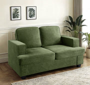 Modern Loveseat, Comfortable 2 Seater Couch With Deep Seating, Loose Back Cushions, Wide Arms - R&R Furniture Gallery (Fountain Valley, CA)