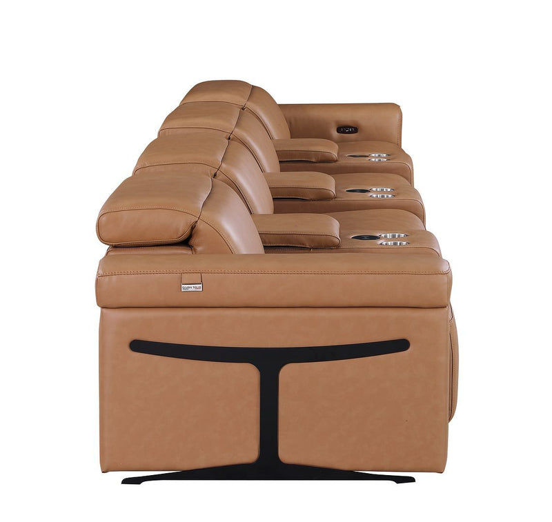 1126 - 7-Piece Modular Power Reclining Sofa In With 4 Power Recliners & Power Headrests