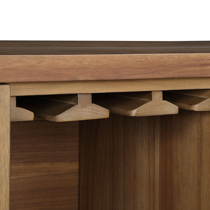 Pascaline - Server - Rustic Brown & Oak - R&R Furniture Gallery (Fountain Valley, CA)