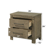 Colton - Nightstand - Antique White Oak - R&R Furniture Gallery (Fountain Valley, CA)