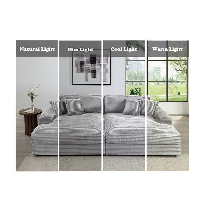 Hilde - Sectional Sofa With 4 Pillows - R&R Furniture Gallery (Fountain Valley, CA)