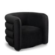 Curves - Velvet Swivel Accent Chair - R&R Furniture Gallery (Fountain Valley, CA)
